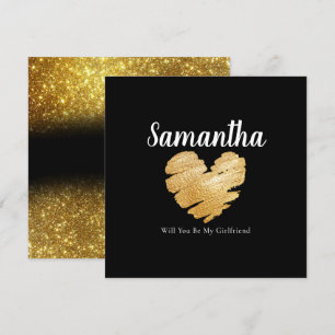 Elegant wirst du meine Freundin/Freundin-Karte sei Dankeskarte