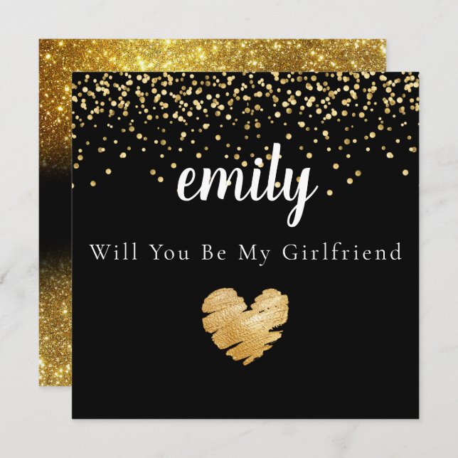 Elegant wirst du meine Freundin-Karte sein Dankeskarte (Vorne/Hinten)