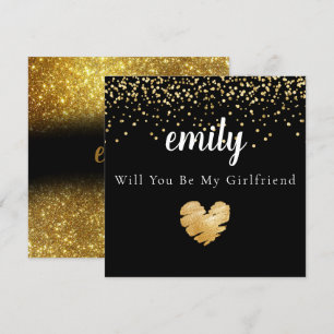 Elegant wirst du meine Freundin-Karte sein Dankeskarte