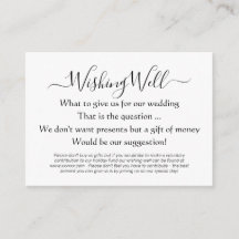 Elegant Wishing Well Money Poem