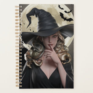 Elegant Witch Full Moon Journal Planer