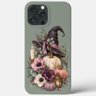 Elegant Witch Hat with Floral Pumpkins Case-Mate iPhone Hülle