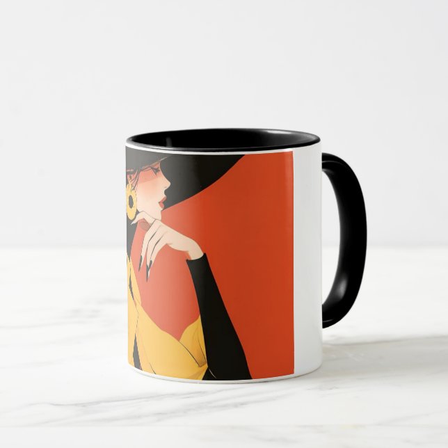 Elegant Woman Tasse (VorderseiteRechts)