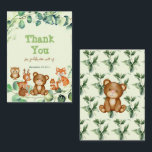 Elegant Woodland Animals Greenery Eucalyptus Mitteilungskarte<br><div class="desc">In meiner Kollektion oder in anderen modernen Themen zum Thema Babydusche und Geburtstag findest du das passende Angebot in meinem Shop. Wenn Sie nach etwas ungewöhnlichem suchen,  können Sie uns einfach eine Nachricht schicken</div>