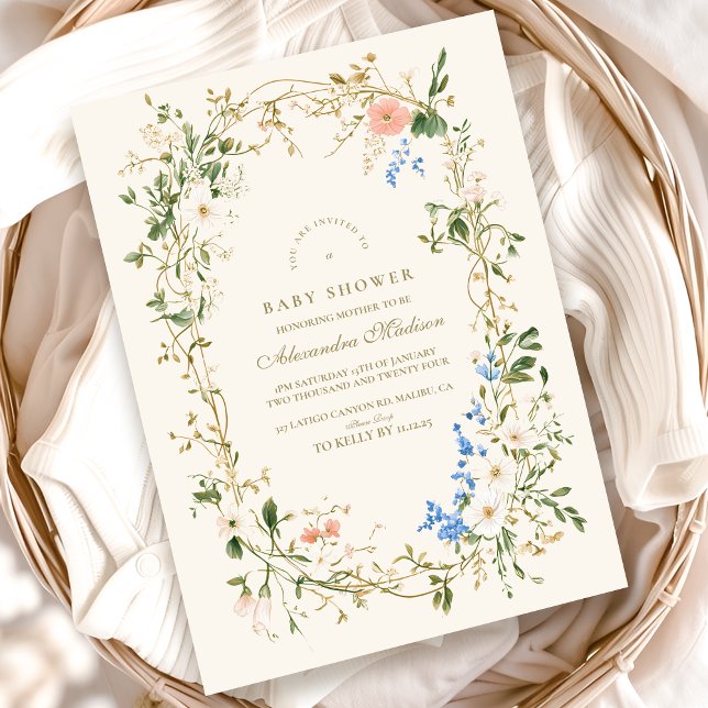 Elegant Woodland Fern Baby Shower Einladung (Von Creator hochgeladen)