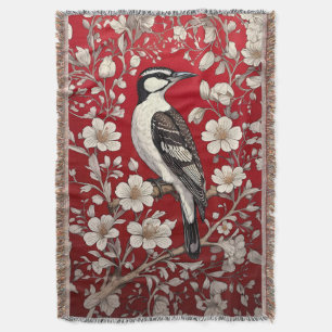 Elegant Woodpecker Floral William Morris Inspirier Decke