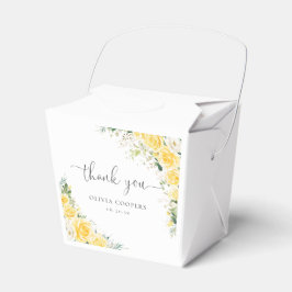 Elegant Yellow Baby Shower Favor Box Geschenkschachtel