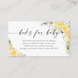 Elegant Yellow Books For Baby Enclosure card Begleitkarte