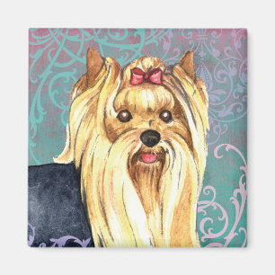 Elegant Yorkie Magnet