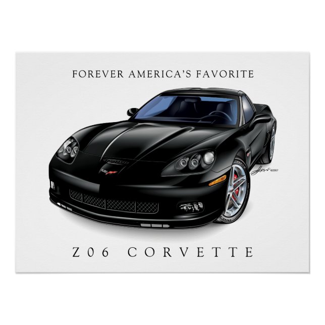 ELEGANT ZEE-O SIX AUTOMOBILE ILLUSTRATION POSTER (Vorderseite)