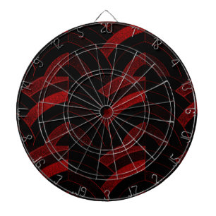 elegant zeitgenössisch Zickzack Dartscheibe