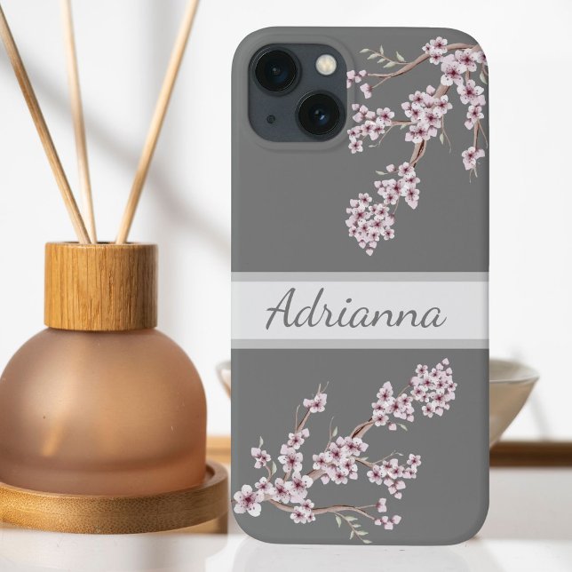Elegant Zen Cherry Blossom Charm Pink Case-Mate iPhone Hülle (Von Creator hochgeladen)
