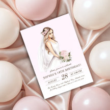 Elegant zender Pink Prinzessin 18. Geburtstag