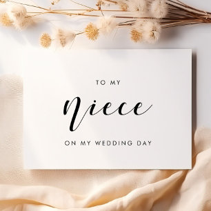 Elegant zu meiner Nichte auf meiner Hochzeitstagsk Einladung