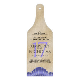 Elegante 17. Muscheln Hochzeitstag Schneidebrett