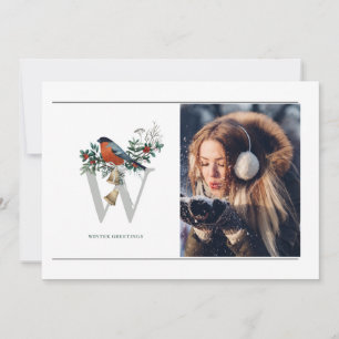 Elegante 1 Foto WINTERGRÜSSE Weihnachten 