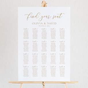 Elegante 20 Tische Finden Sie Ihren Platz Sitzplan Poster