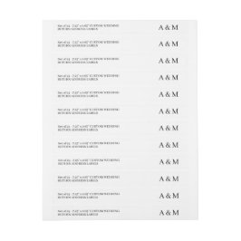 Elegante, 24x-Rücksendeadresse für maßgeschneidert