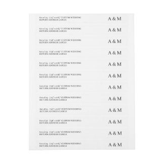 Elegante, 24x-Rücksendeadresse für maßgeschneidert