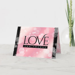 Elegante 2. 5. Rose Quartz Hochzeitstag Dankeskarte