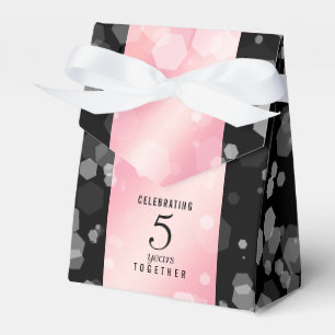 Elegante 2. 5. Rose Quartz Hochzeitstag Geschenkschachtel