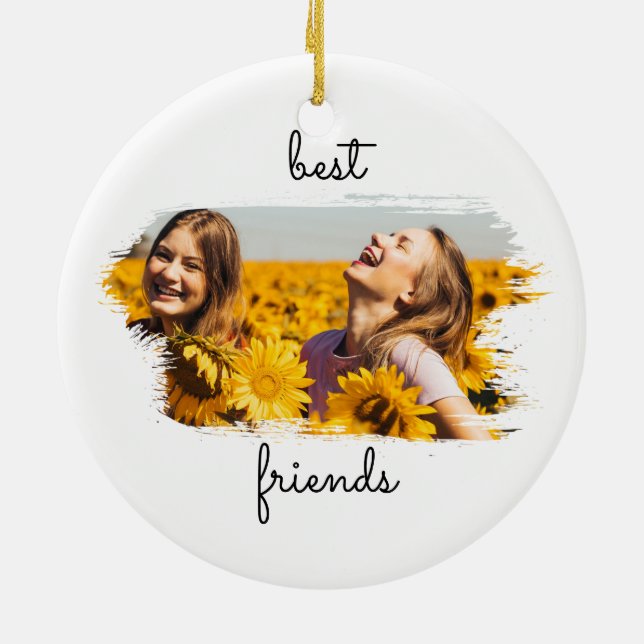 Elegante 2 BESTE FREUNDINNEN Die besten Freunde fü Keramik Ornament (Hinten)