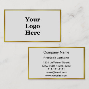Elegante 2-seitige Imitate Goldgrenze Visitenkarte