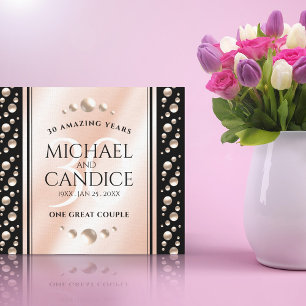 Elegante 30. Geburtstagsfeier der Perlen Leinwanddruck