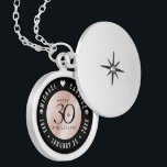 Elegante 30. Geburtstagsfeier der Perlen Medaillon<br><div class="desc">Gedenken Sie den 30. Hochzeitstag mit diesem eleganten Schloss! Elegante schwarze Serifen und serifenlose Schriftzeichen mit Perlen auf einem perlmuttfarbenen Hintergrund sorgen für eine unvergessliche Touch für diesen besondere Anlass und einen außergewöhnlichen Meilenstein. Passen Sie sich mit den Namen des glücklichen Paares und den Terminen für ihren Perlenjubiläum an. Design...</div>