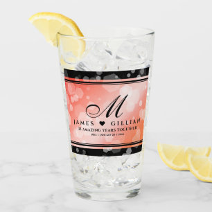 Elegante 35. Korallen-Hochzeitsjubiläumsfeier Glas