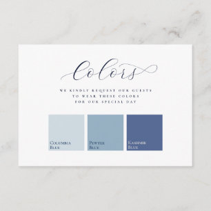 Elegante 3-Farbfelder Hochzeitskleidung Begleitkarte