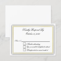 Elegante 3D-RSVP-Karte