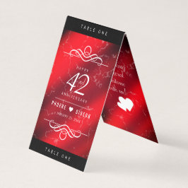 Elegante 42. Jasper Wedding Anniversary Table Card