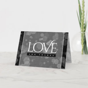 Elegante 4. Linen Hochzeitsfeier Dankeskarte