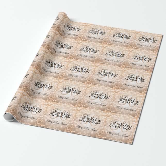 Elegante 50. geschenkpapier (Ungerollt)
