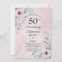 Elegante 50. Hochzeitsjubiläums-Blumenfeier