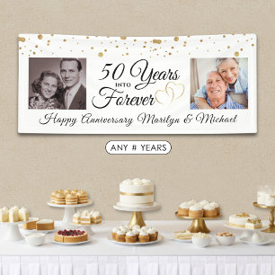 Elegante 50 JAHRE zum Jubiläum der Fotos Banner