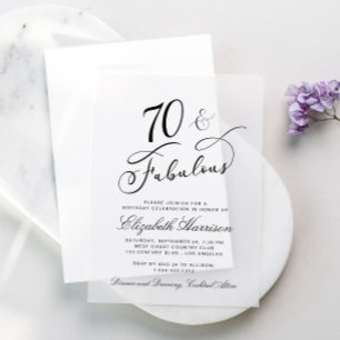 Elegante 70. Geburtstagsparty