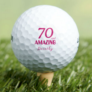 Elegante 70 und phantastische Geburtstagsgolfbälle Golfball