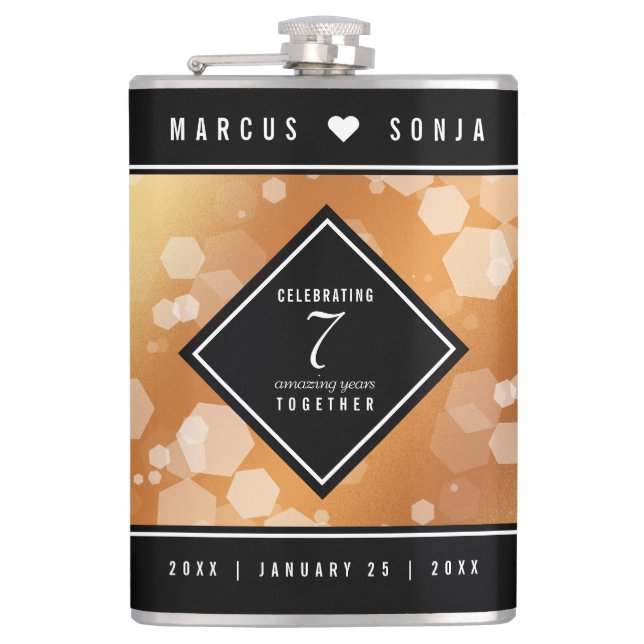 Elegante 7. Geburtstagsfeier der Kupferpresse Flachmann (Vorderseite)