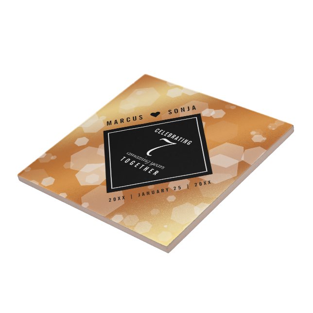 Elegante 7. Geburtstagsfeier der Kupferpresse Fliese (Seite)