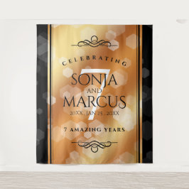 Elegante 7. Geburtstagsfeier der Kupferpresse Wandteppich