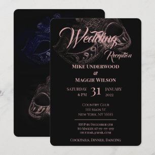 Elegante Abend Hochzeit Party Einladung