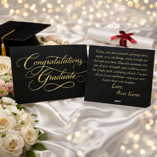 Elegante Abschluss Gratulations Design Feiertagskarte