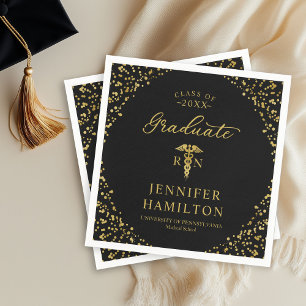 Elegante Abschlussfeier der Krankenpflegeschule in Serviette