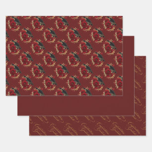 Elegante Abschlussfeier • Goldschrift Geschenkpapier Set