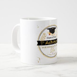 Elegante Abschlussklasse 2026 Absolventen Gold Blu Jumbo-Tasse