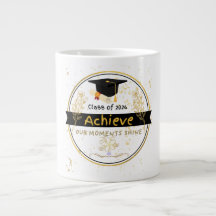 Elegante Abschlussklasse 2026 Absolventen Gold Blu