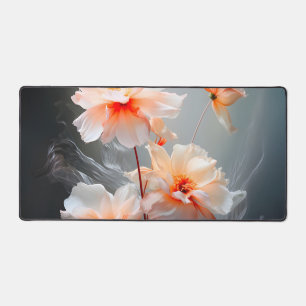 Elegante abstrakte Blush-Blume Nebeliger Fluss Schreibtischunterlage