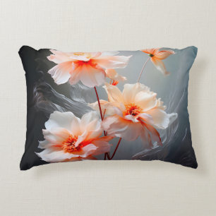 Elegante abstrakte Blütendunst-Blumenströmung Dekokissen